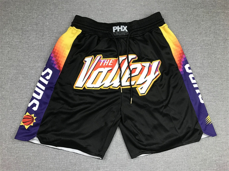 American Retro Boys Basketball Embroidered Sun Shorts