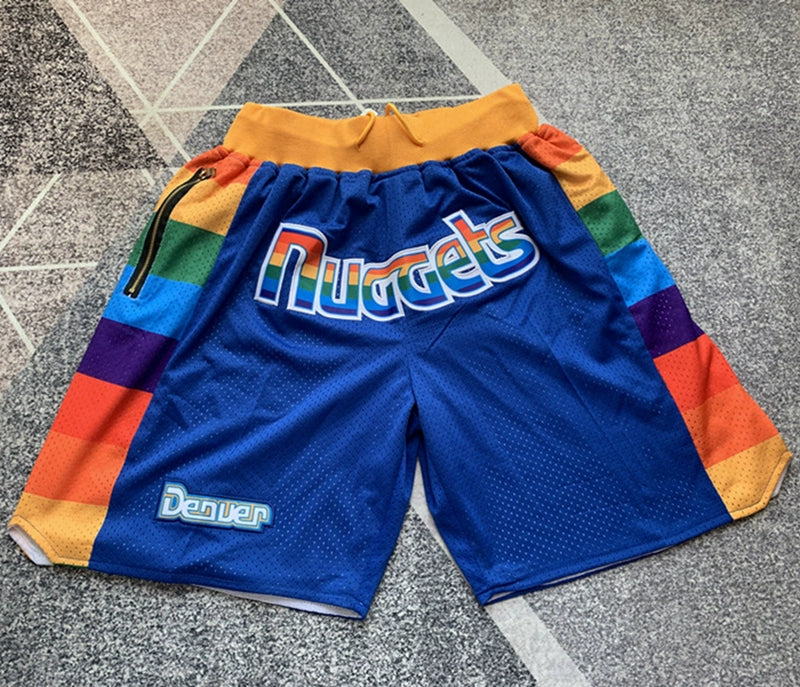 American Retro Boys Basketball Embroidered Sun Shorts