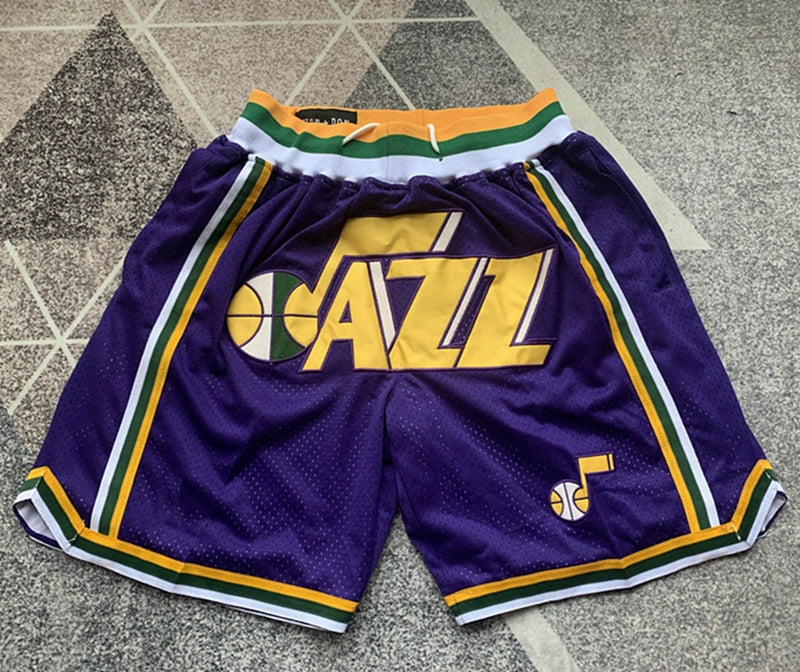 American Retro Boys Basketball Embroidered Sun Shorts