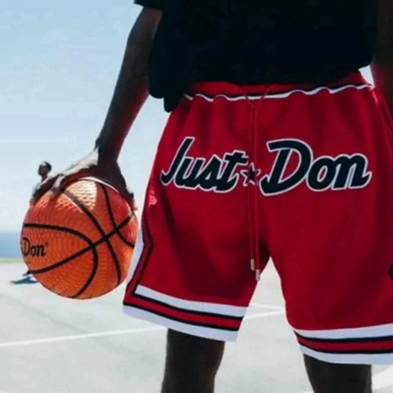 American Retro Boys Basketball Embroidered Sun Shorts