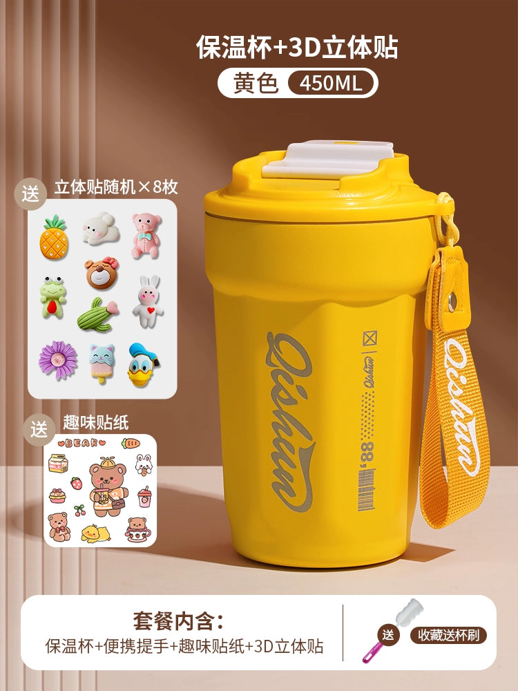 316 Stainless Steel Coffee Thermos Cup for Girls Good-looking Winter Cola Water Cup for Men Portable Cup 2023 New