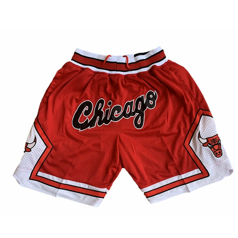 American Retro Boys Basketball Embroidered Sun Shorts